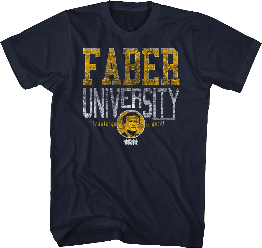 Faber University Knowledge Is Good Animal House T-Shirt product image 1