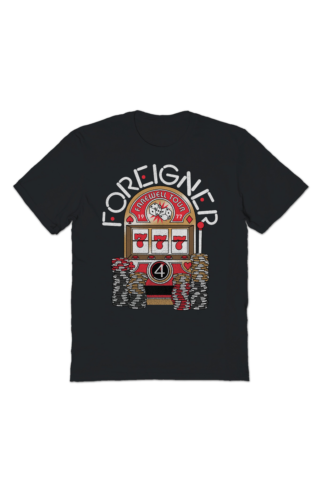 Farewell Tour Slot Machine Foreigner T-Shirt product image 2