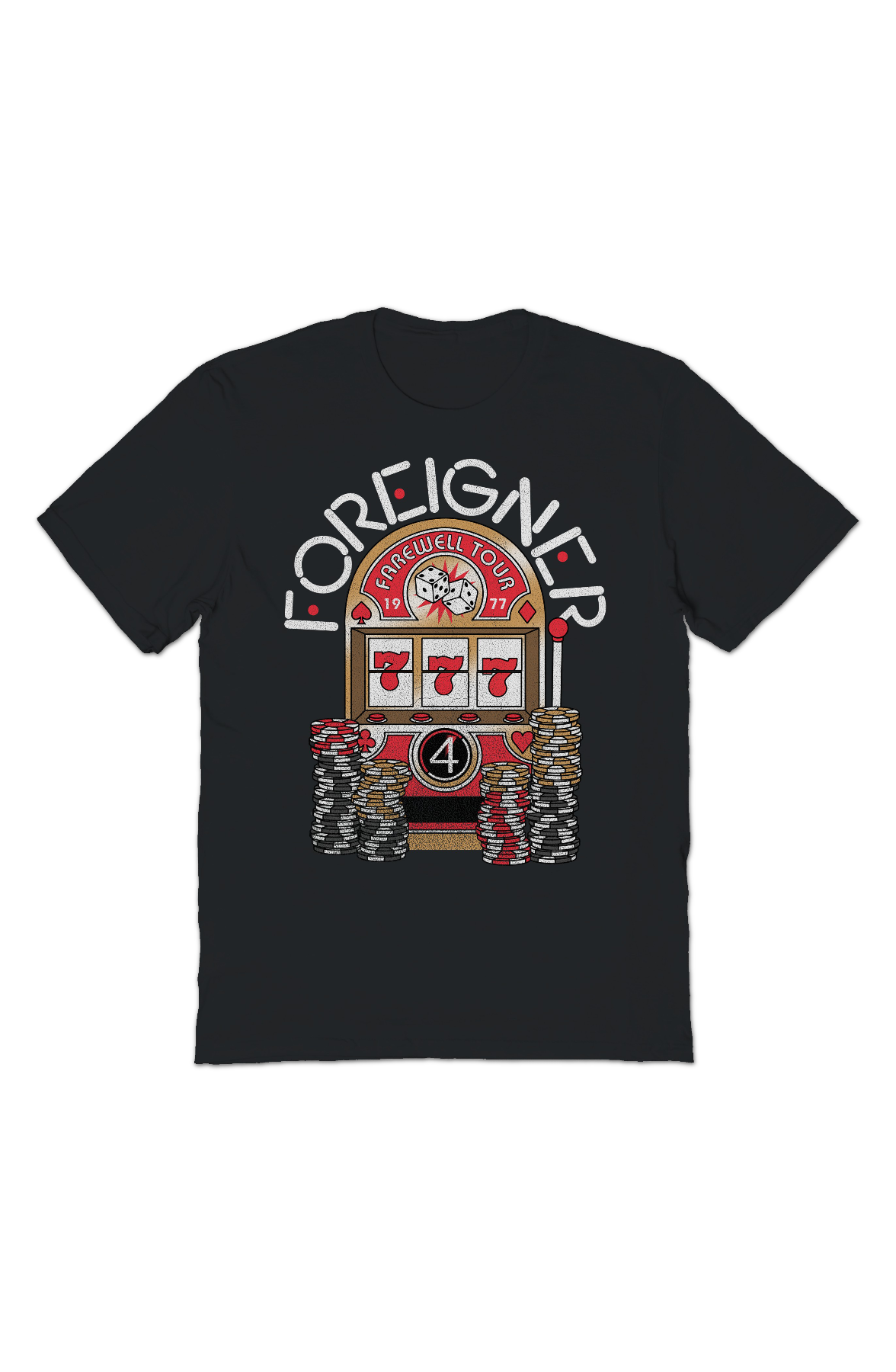 Farewell Tour Slot Machine Foreigner T-Shirt product image 2