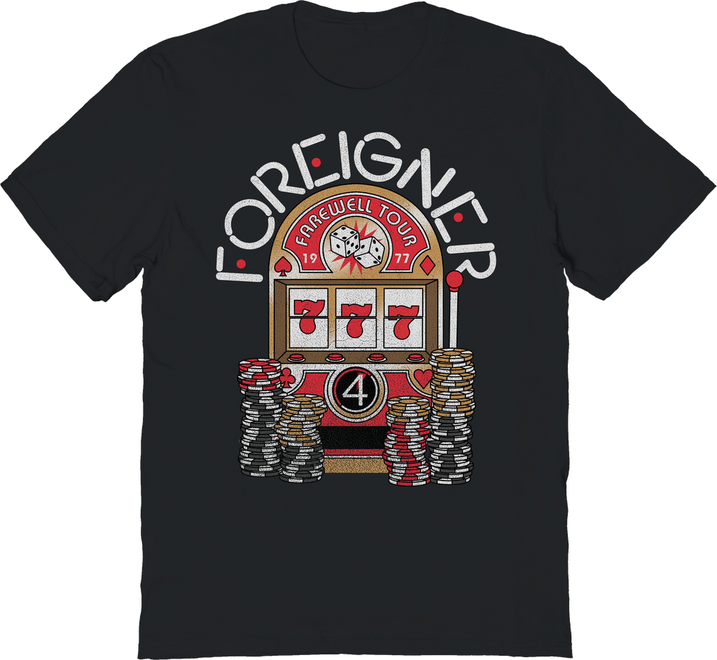 Farewell Tour Slot Machine Foreigner T-Shirt product image 1