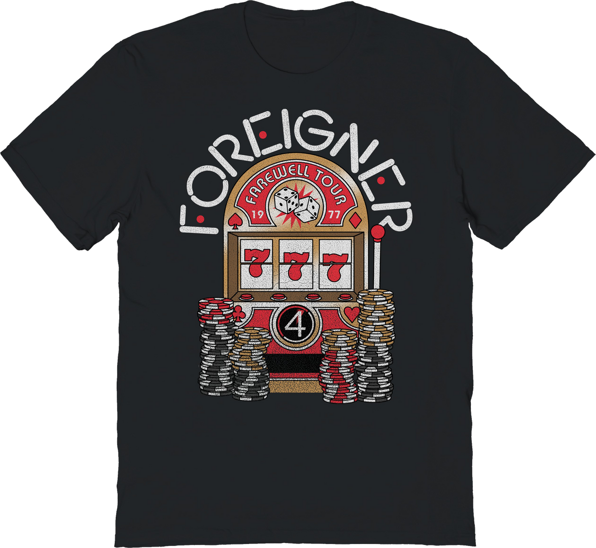Farewell Tour Slot Machine Foreigner T-Shirt product image 1