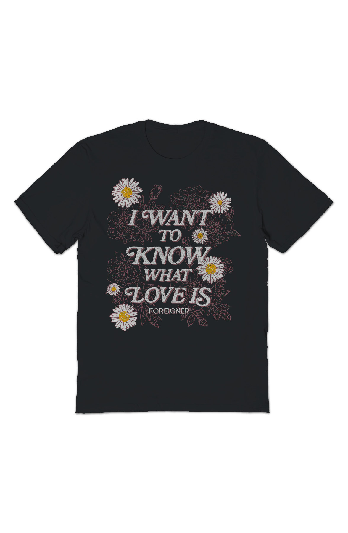 Floral I Want To Know What Love Is Foreigner T-Shirt product image 2