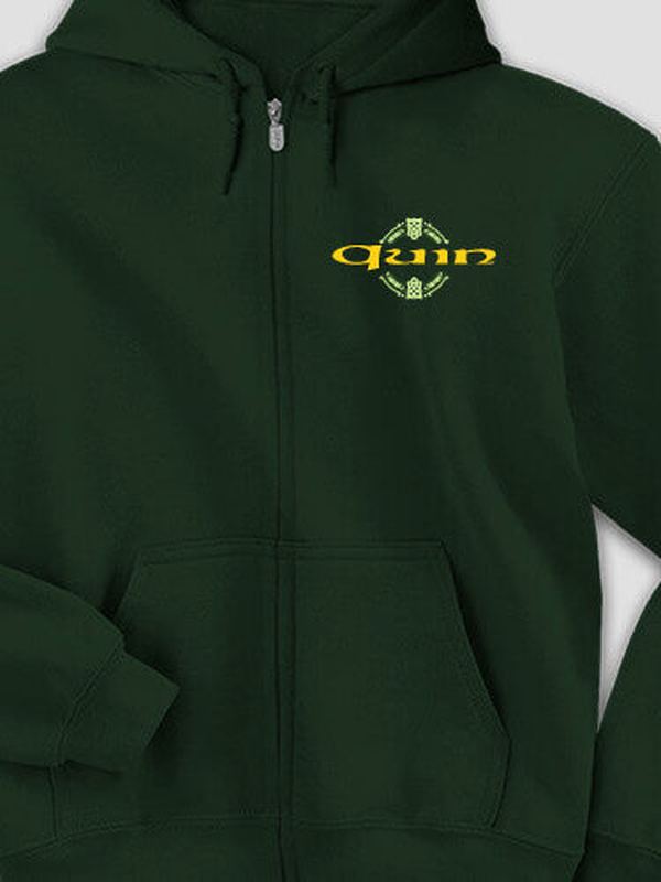 Celtic Cross : Embroidered Zip Hoodies