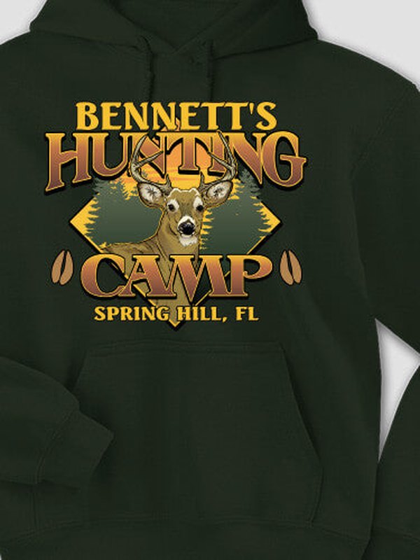 Deer Hunting Camp : Printed Hoodies product image 1