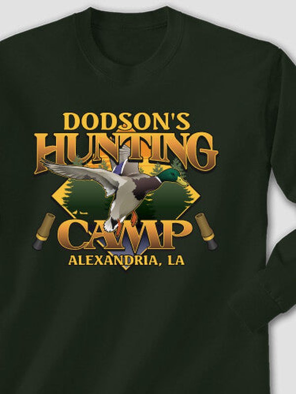 Duck Hunting Camp : Printed Long Sleeves