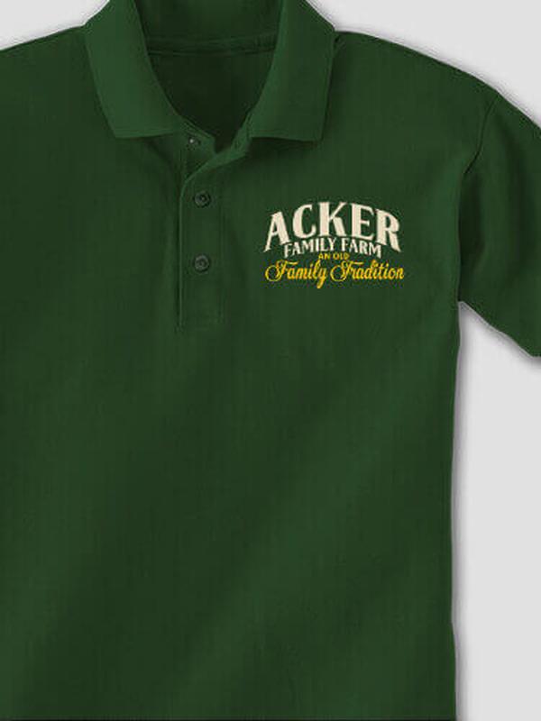 Farming Family Tradition : Embroidered Polo Shirts product image 3