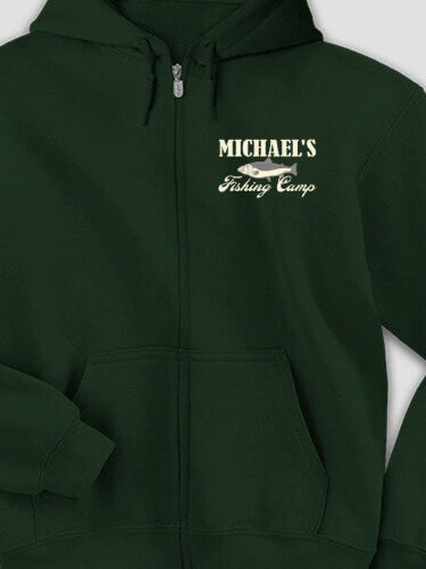 Fishing Camp : Embroidered Zip Hoodies product image 3