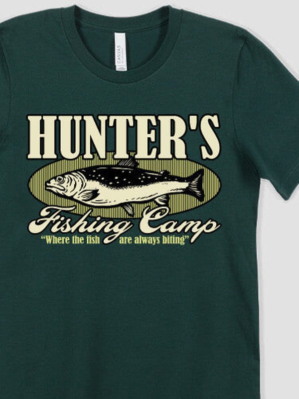 Fishing Camp : Premium Printed T-Shirts