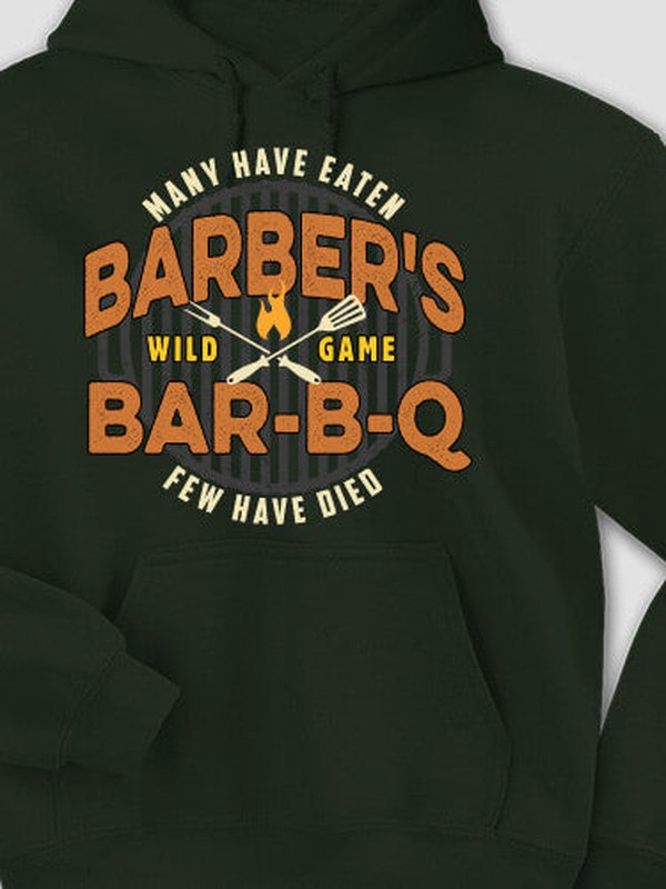 Wild Game Few Have Died BBQ : Printed Hoodies product image 3