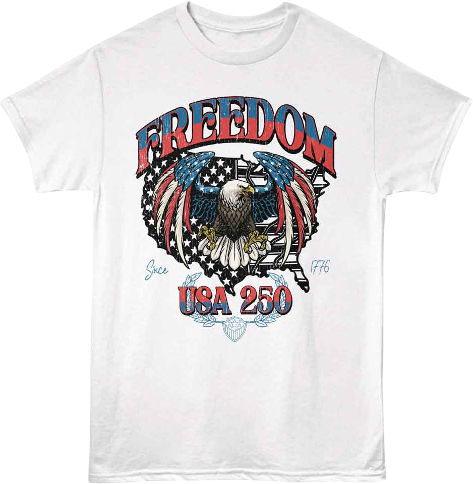 Freedom 250 Years USA T-Shirt product image 1