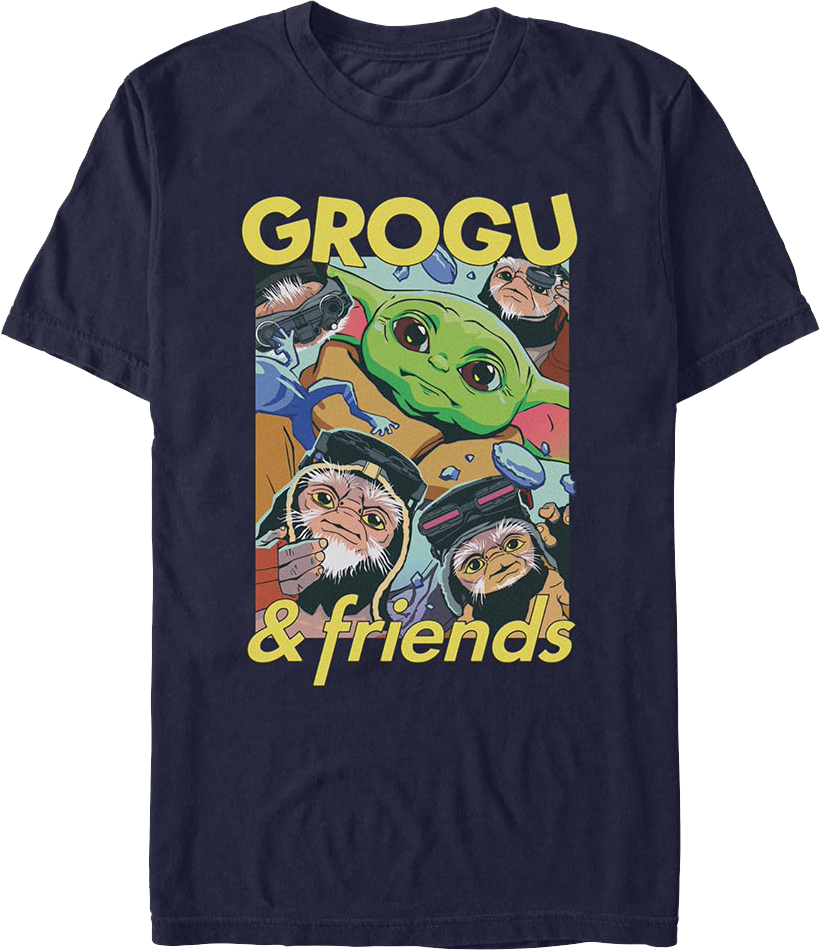 Friends The Mandalorian And Grogu Star Wars T-Shirt product image 1