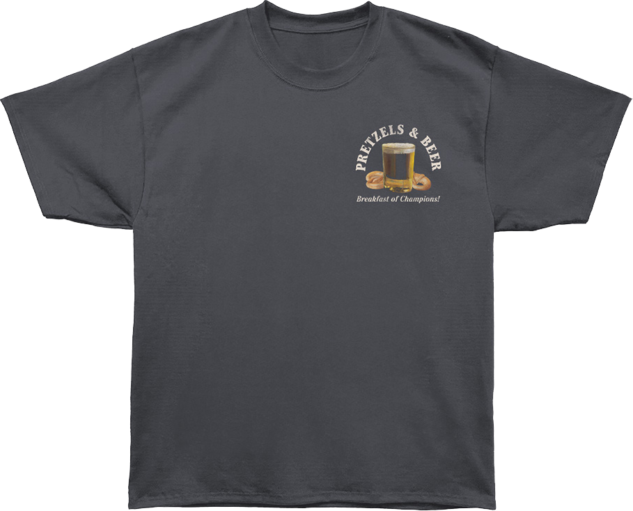 Front & Back Breakfast of Champions Cheers Oversized T-Shirt product image 4