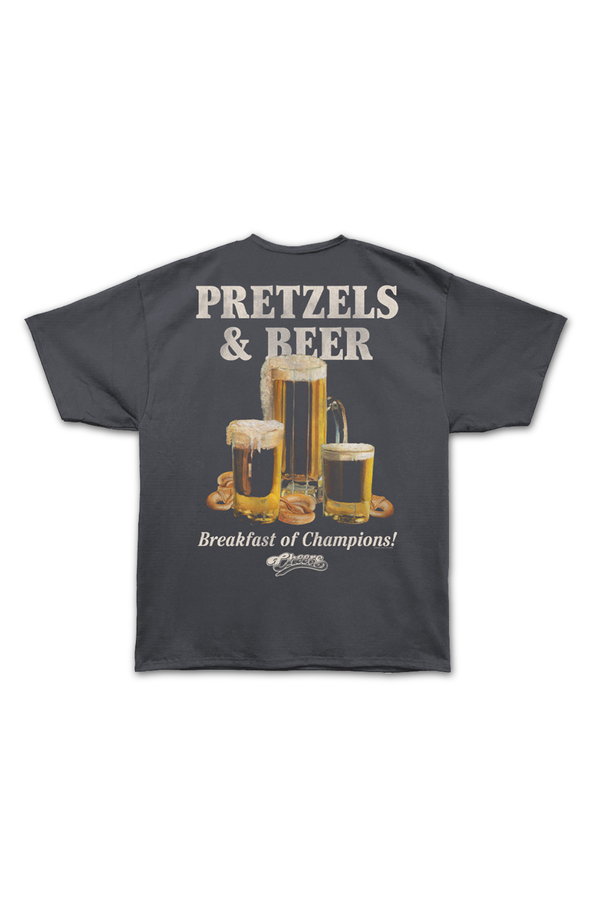 Front & Back Breakfast of Champions Cheers Oversized T-Shirt product image 2