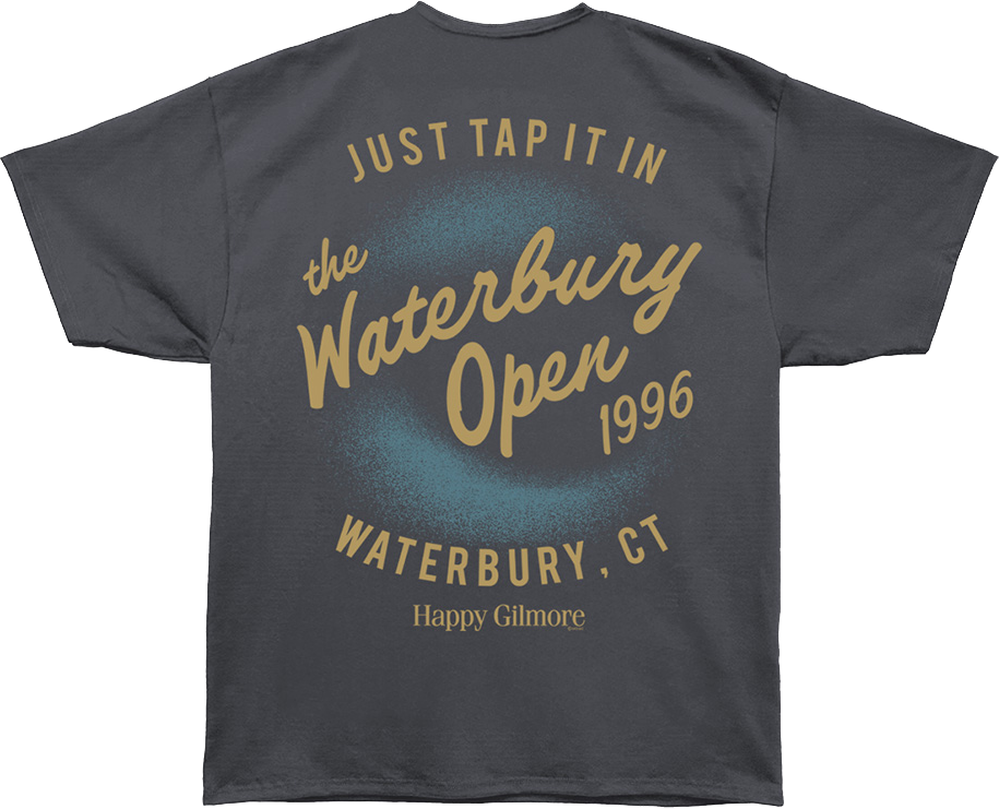 Front & Back He Doesn't Play Golf Happy Gilmore Oversized product image 3