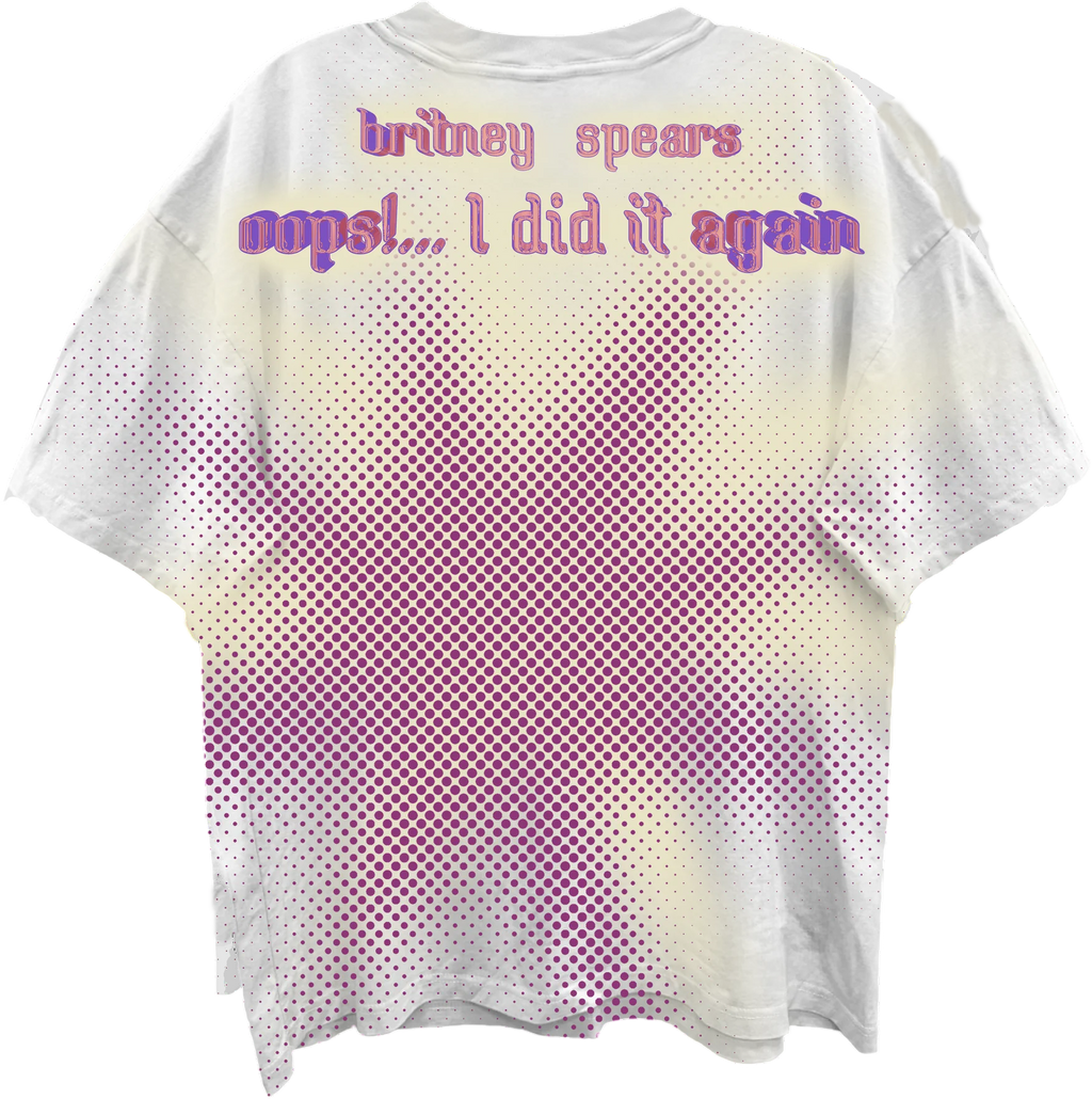 Front & Back Oops I Did It Again Britney Spears Oversized product image 3