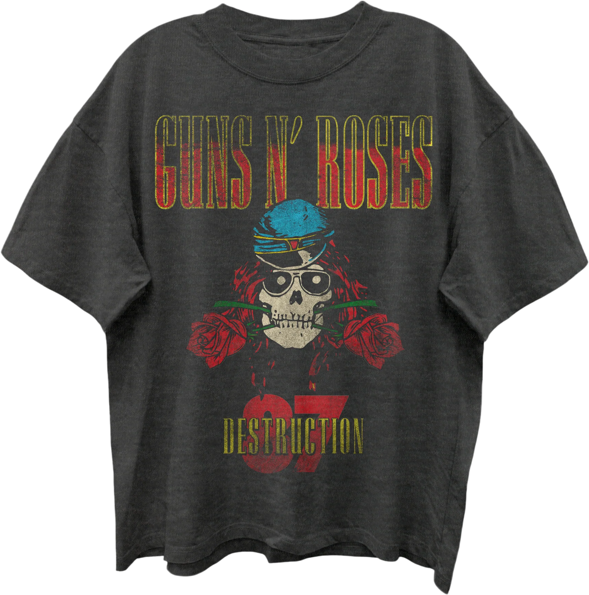 Front & Back UK Tour 1987 Guns N' Roses Oversized T-Shirt product image 1