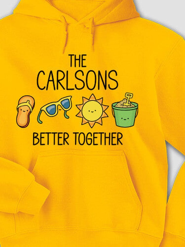 Better Together Vacation : Printed Hoodies product image 2