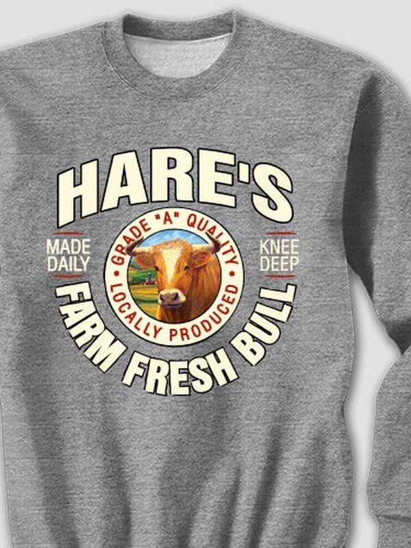 Farm Fresh Bull : Printed Sweatshirts product image 2