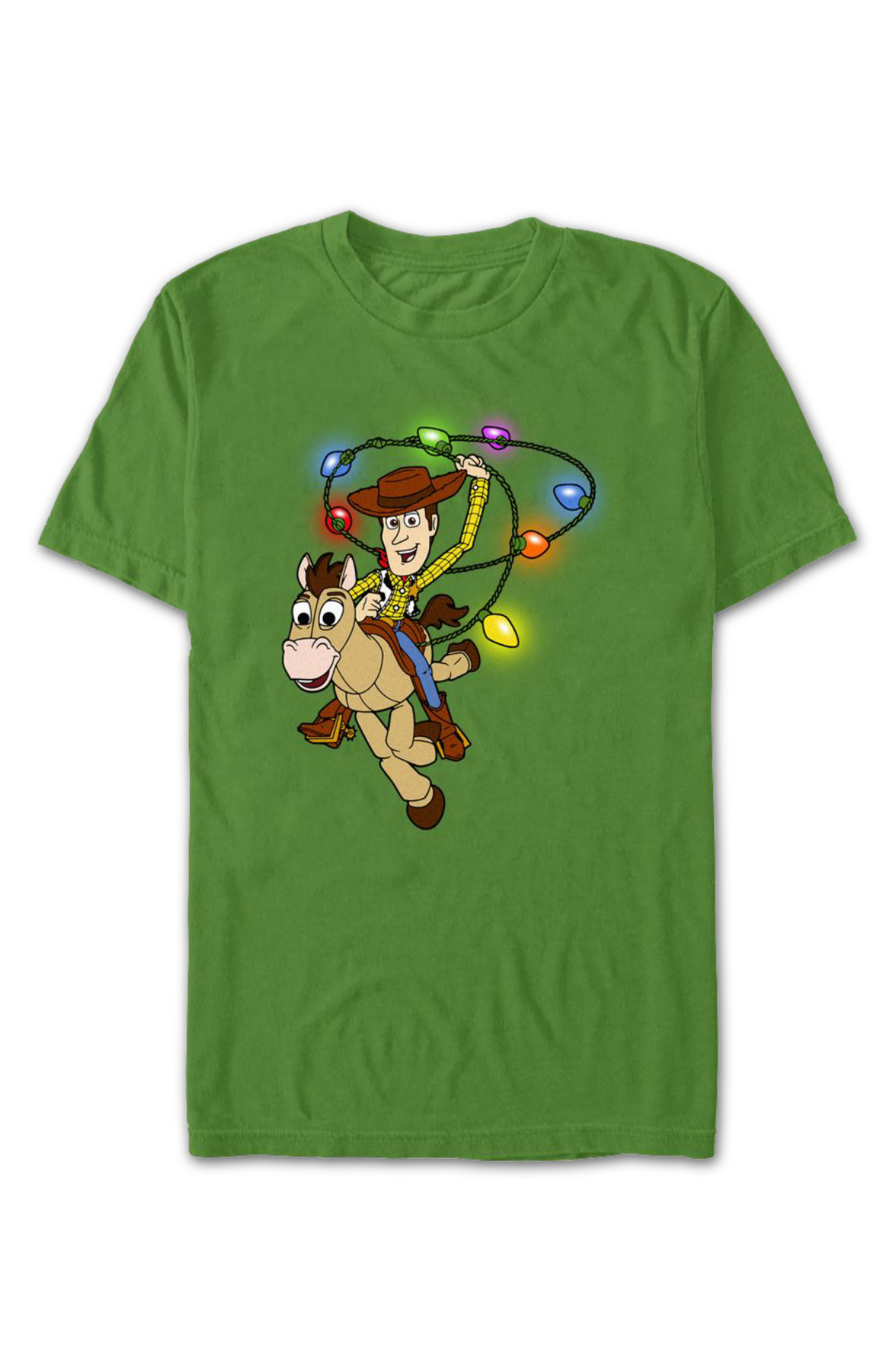 Green Woody's Christmas Lasso Toy Story T-Shirt product image 2