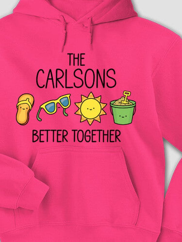 Better Together Vacation : Printed Hoodies product image 3