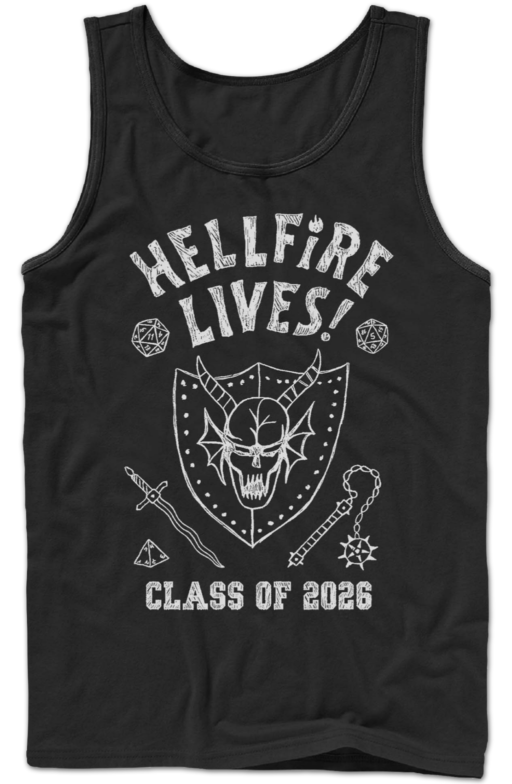 Hellfire Lives Class Of 2026 Stranger Things Tank Top