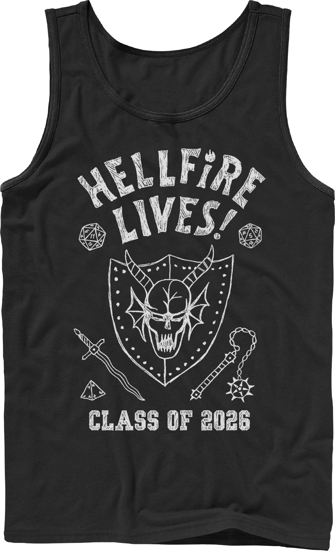 Hellfire Lives Class Of 2026 Stranger Things Tank Top