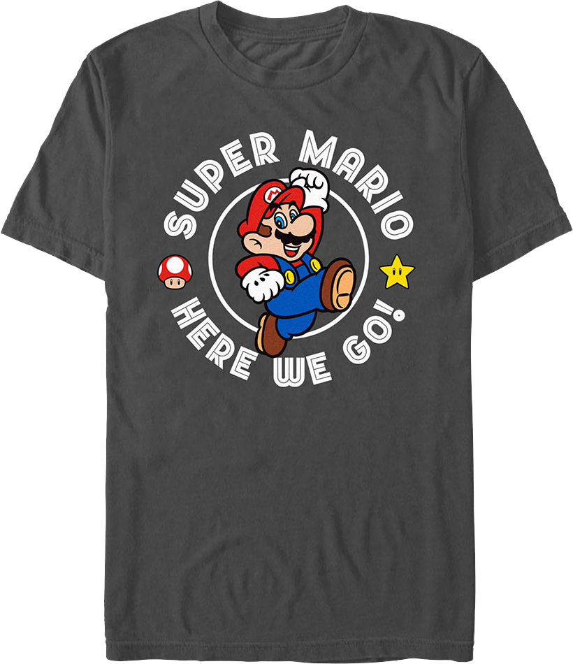 Here We Go Super Mario Bros. Nintendo T-Shirt product image 1