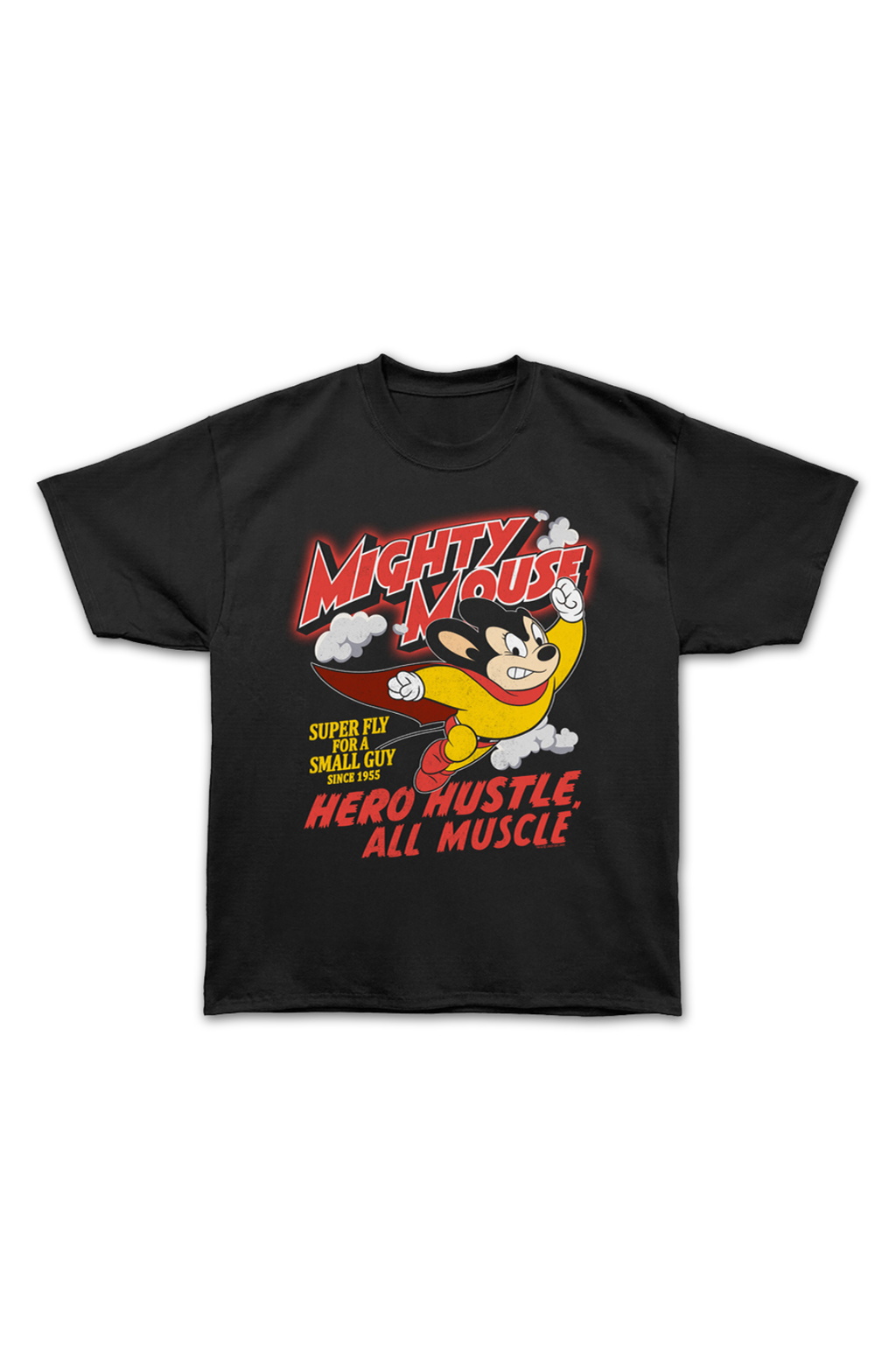 Hero Hustle All Muscle Mighty Mouse Oversized T-Shirt product image 2
