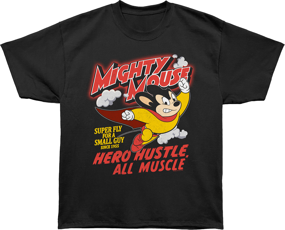 Hero Hustle All Muscle Mighty Mouse Oversized T-Shirt product image 1