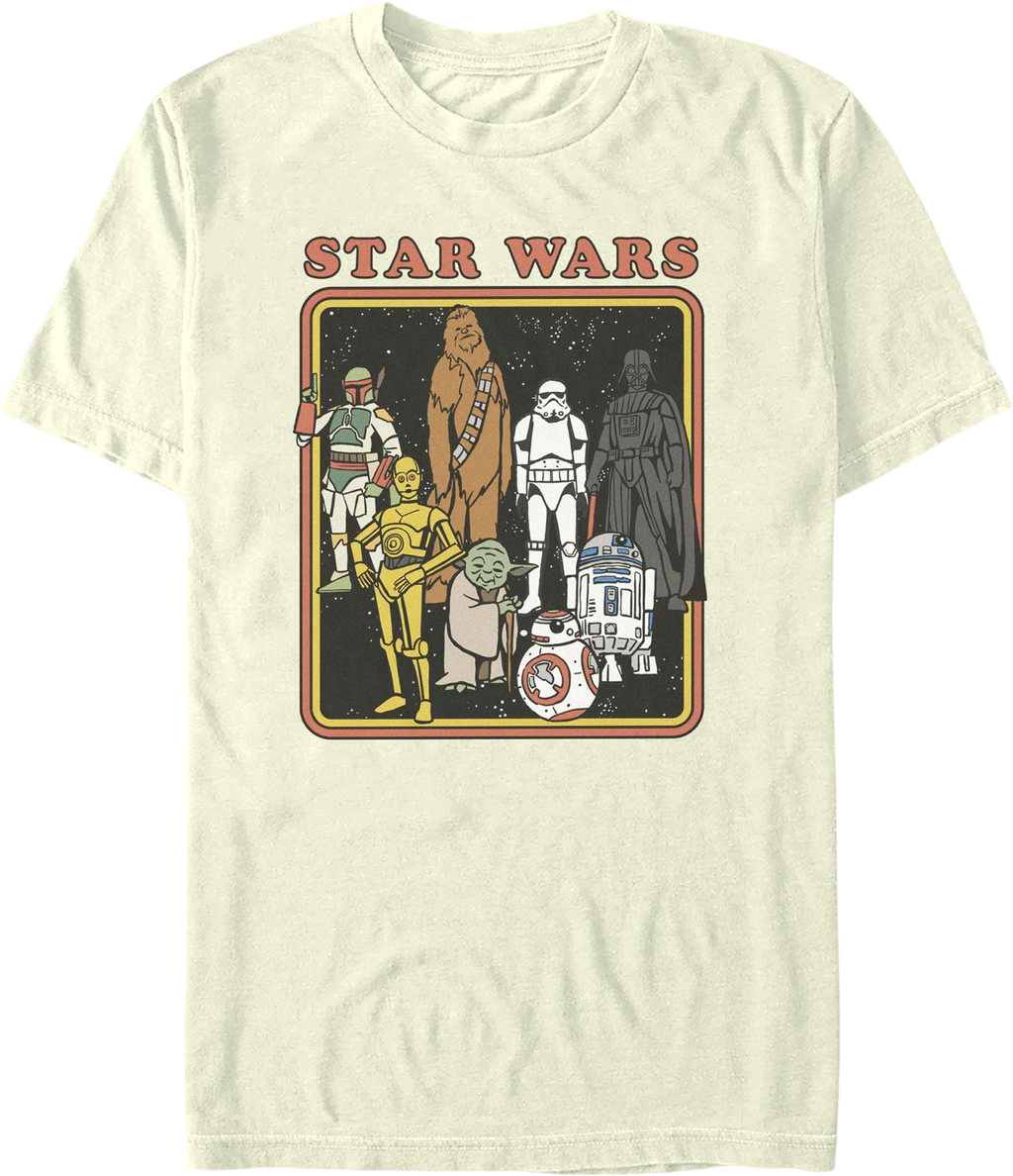 Heroes And Villains Retro Frame Star Wars T-Shirt product image 1