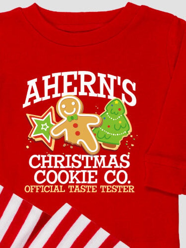 Christmas Cookie Tester : Matching Family Pajamas