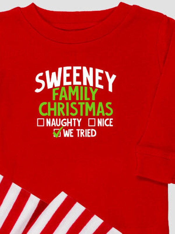 We Tried : Matching Family Pajamas