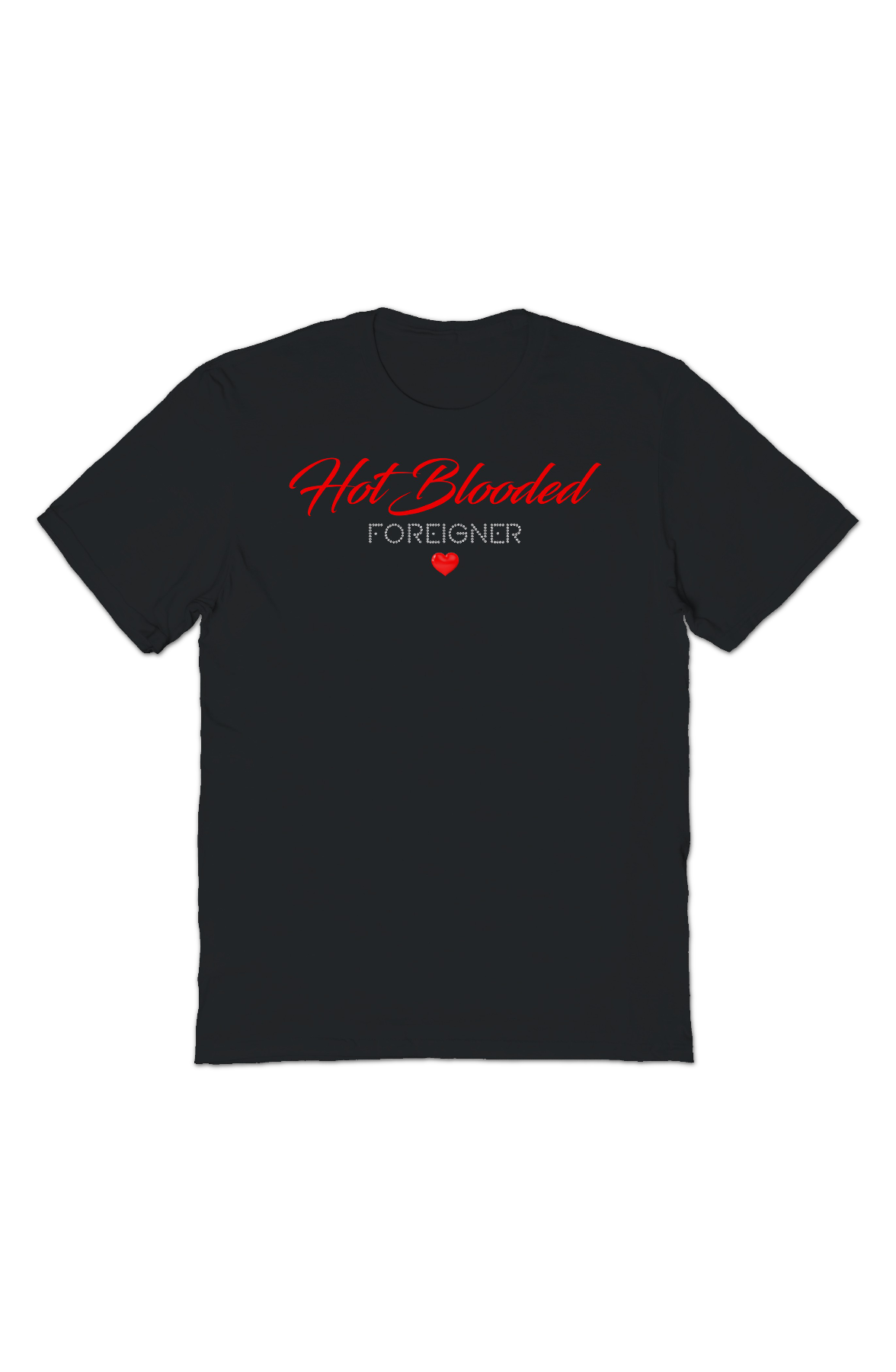 Hot Blooded Heart Foreigner T-Shirt product image 2