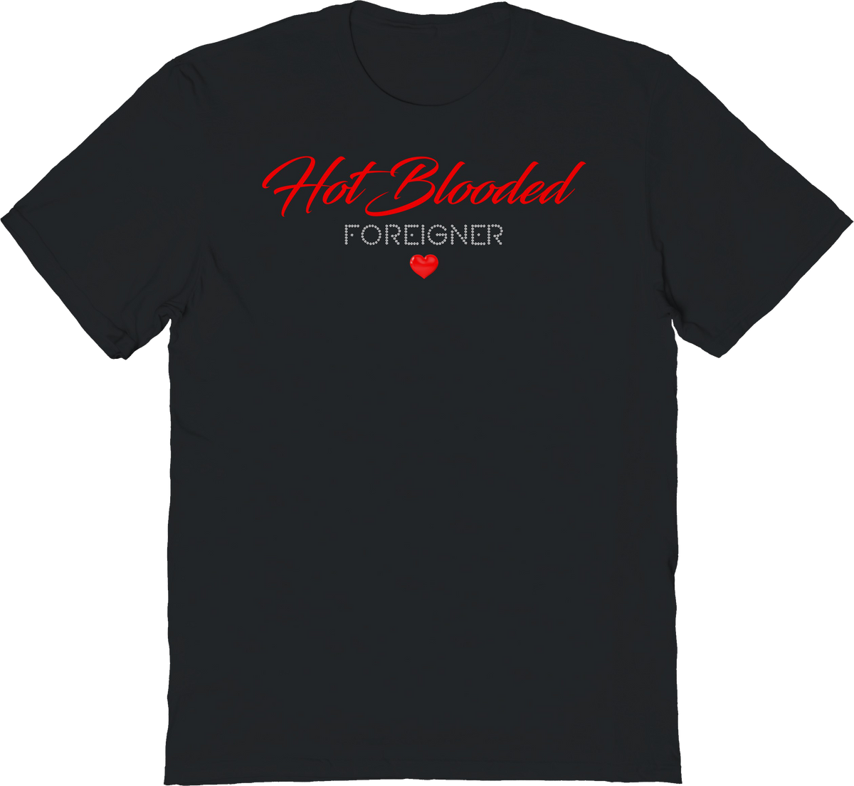Hot Blooded Heart Foreigner T-Shirt product image 1