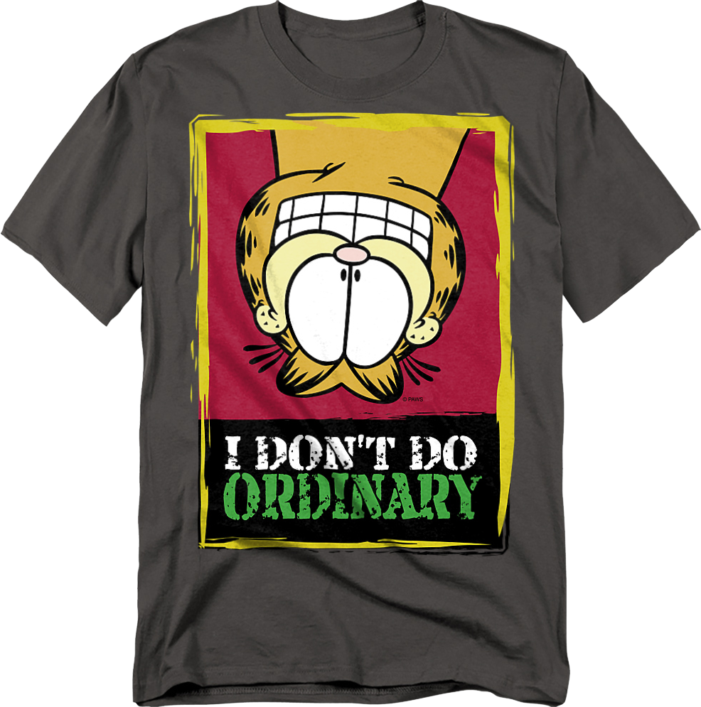 I Don't Do Ordinary Garfield T-Shirt product image 1