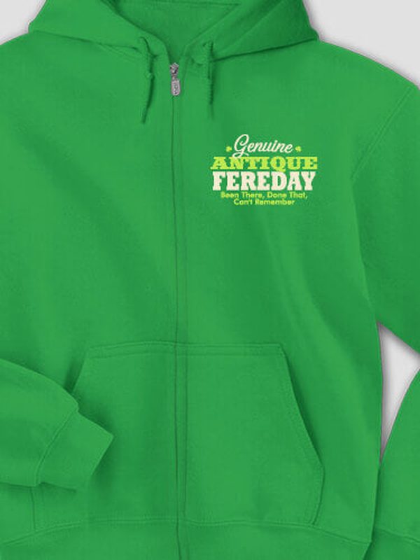 Genuine Irish Antique : Embroidered Zip Hoodies
