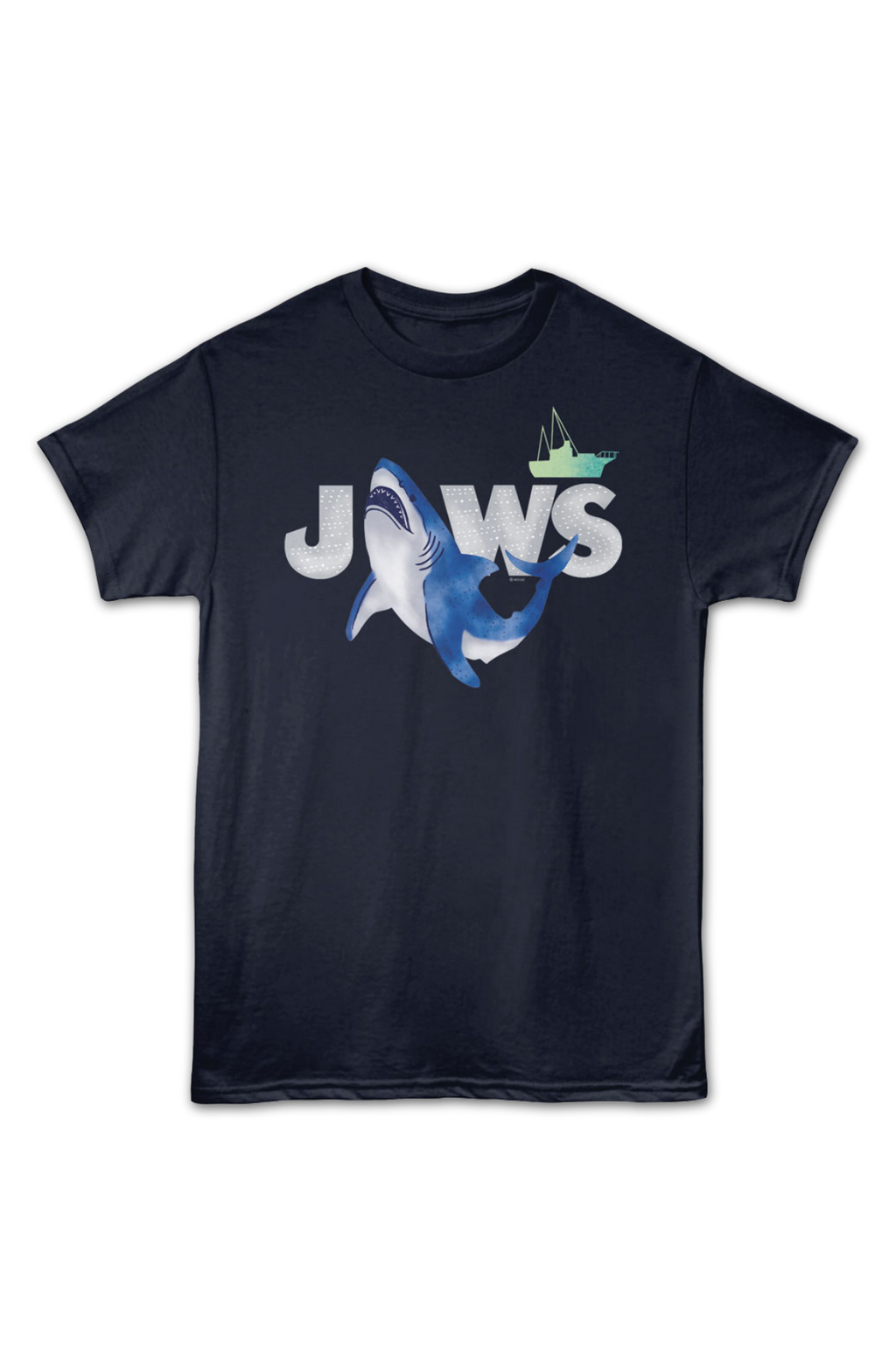 Watercolor Shark Attack Jaws T-Shirt product image 2