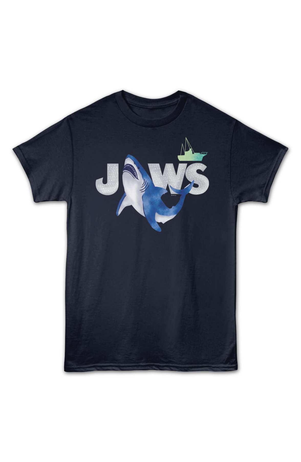 Watercolor Shark Attack Jaws T-Shirt product image 2
