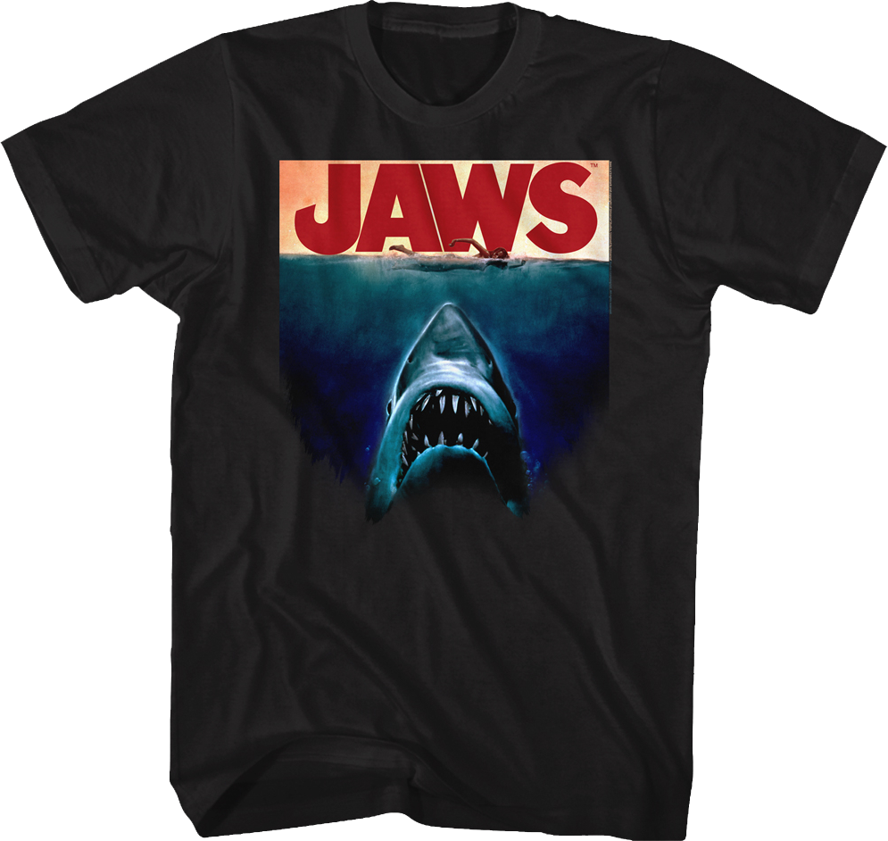 Partial Poster Jaws T-Shirt