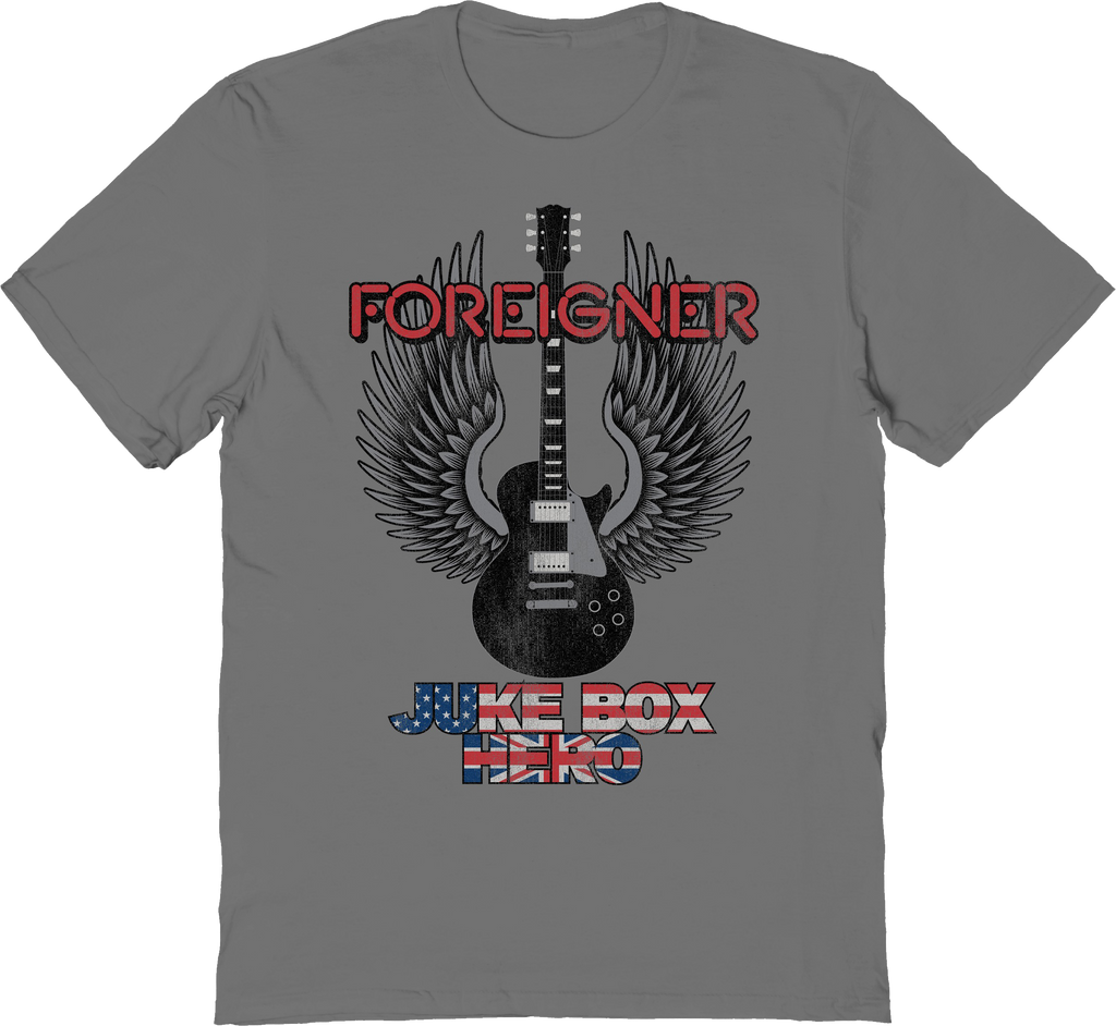 Juke Box Hero Winged Guitar Foreigner T-Shirt product image 1