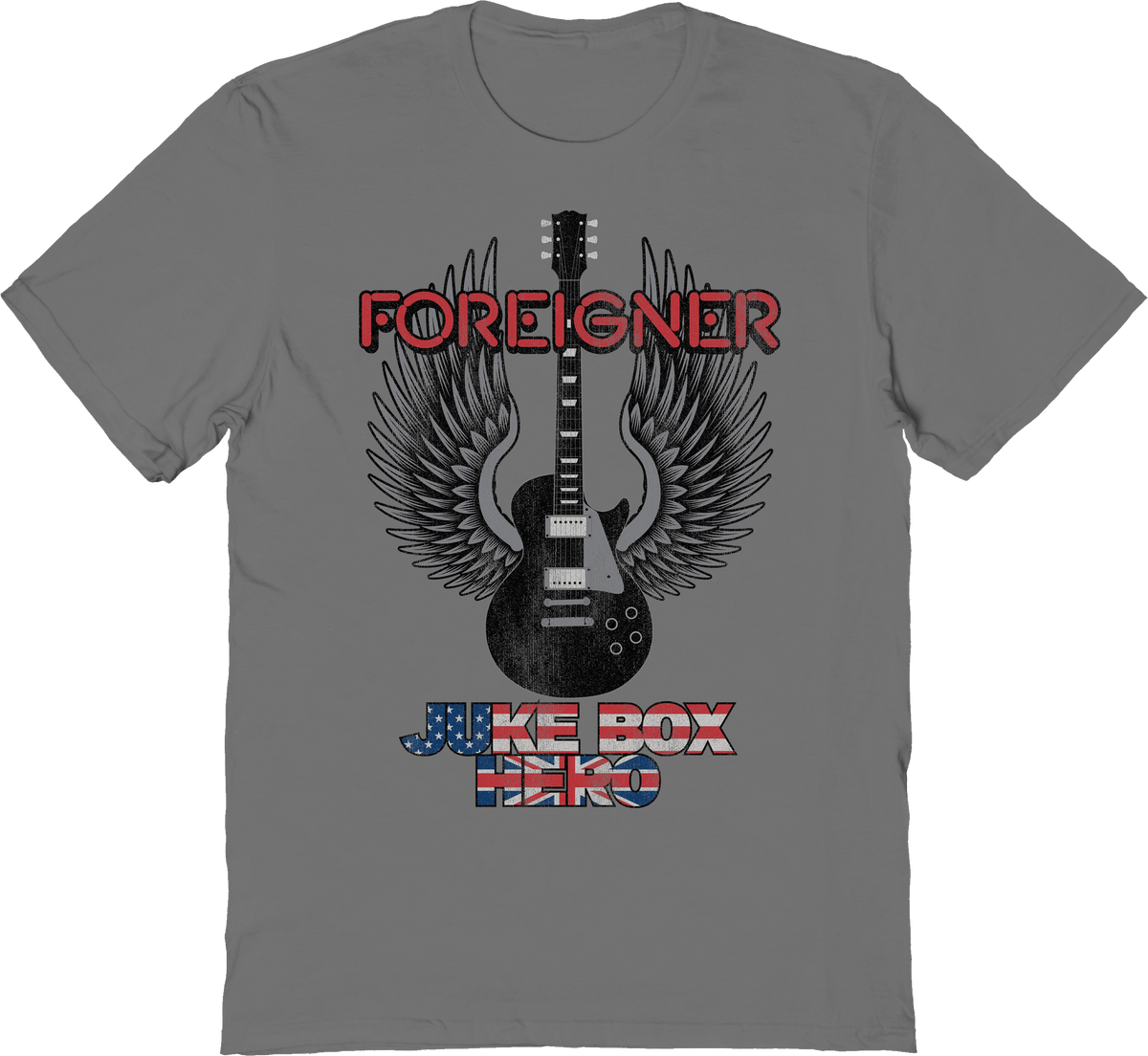Juke Box Hero Winged Guitar Foreigner T-Shirt product image 1