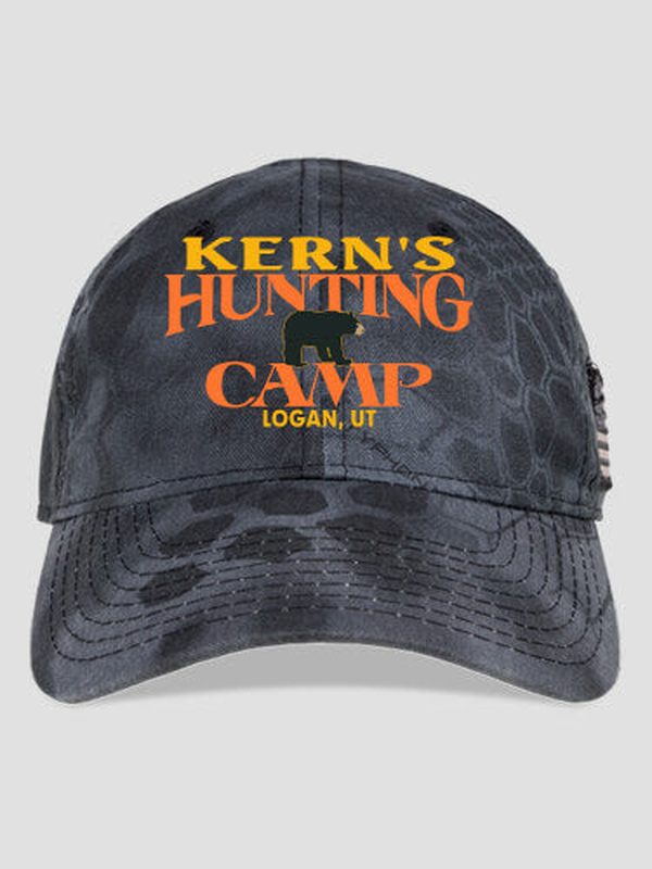 Bear Hunting Camp : Embroidered Kryptek Tactical Camo Hats