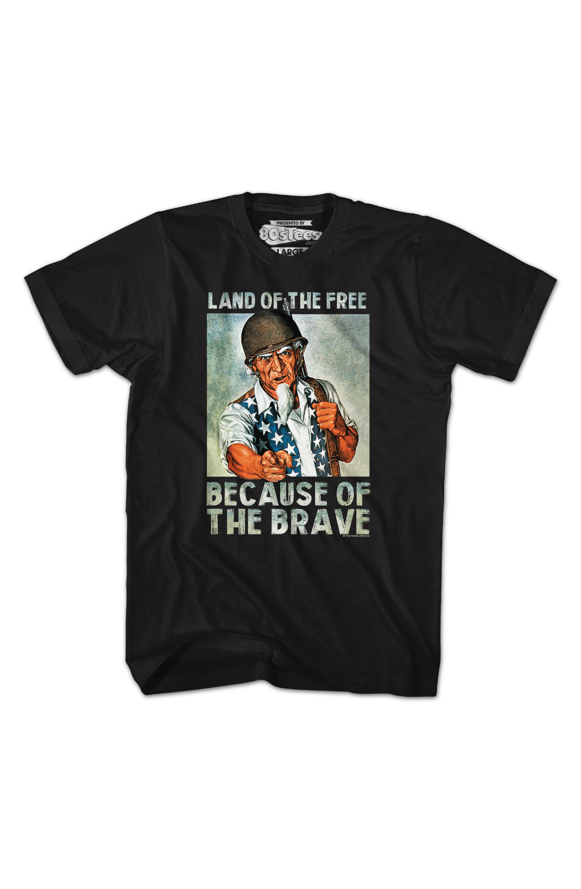 Land Of The Free Because Of Brave T-Shirt product image 2