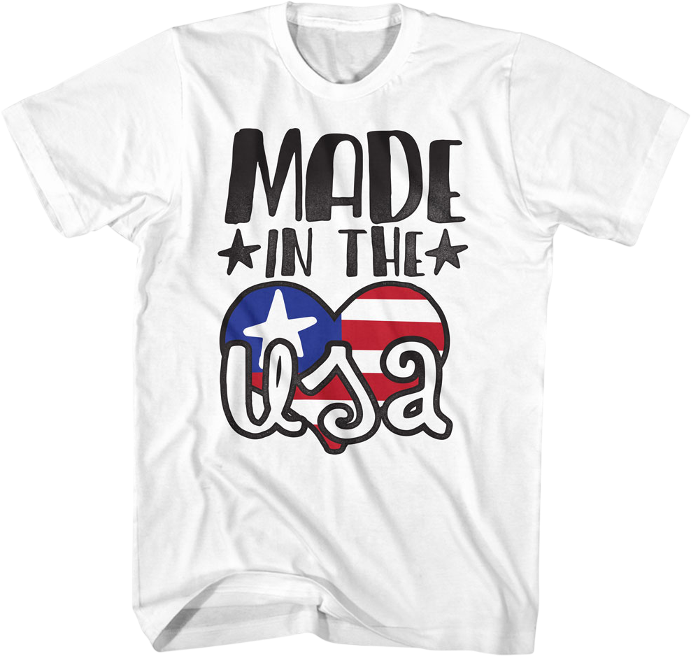 Made In The USA Heart T-Shirt product image 1