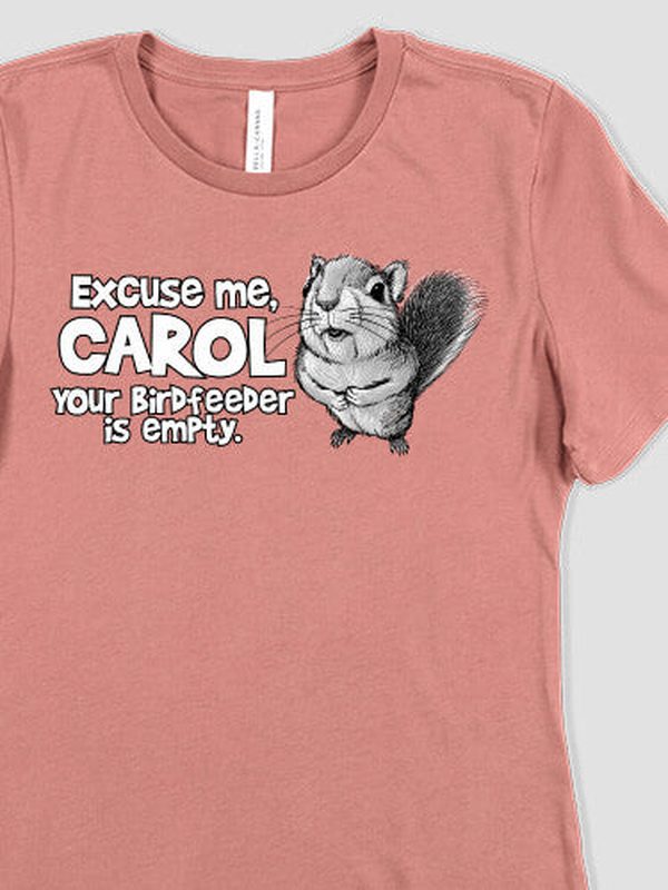 Excuse Me Squirrel : Premium Printed T-Shirts
