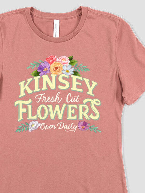 Fresh Cut Flowers : Premium Printed T-Shirts