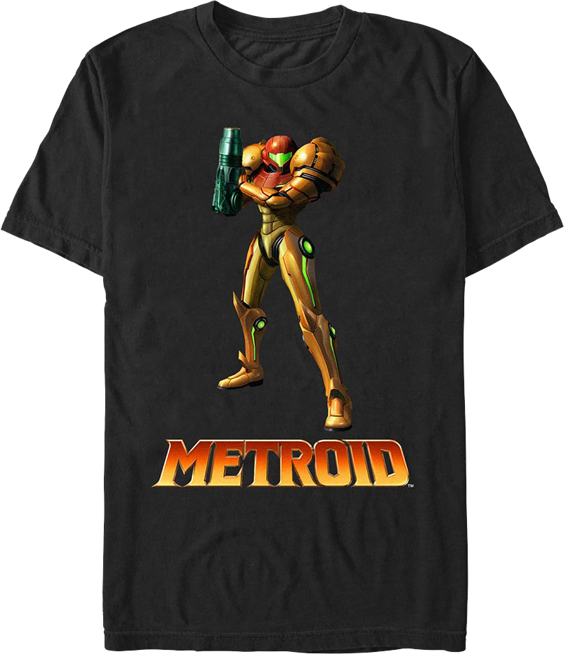 Metroid Samus Aran Pose Nintendo T-Shirt product image 1