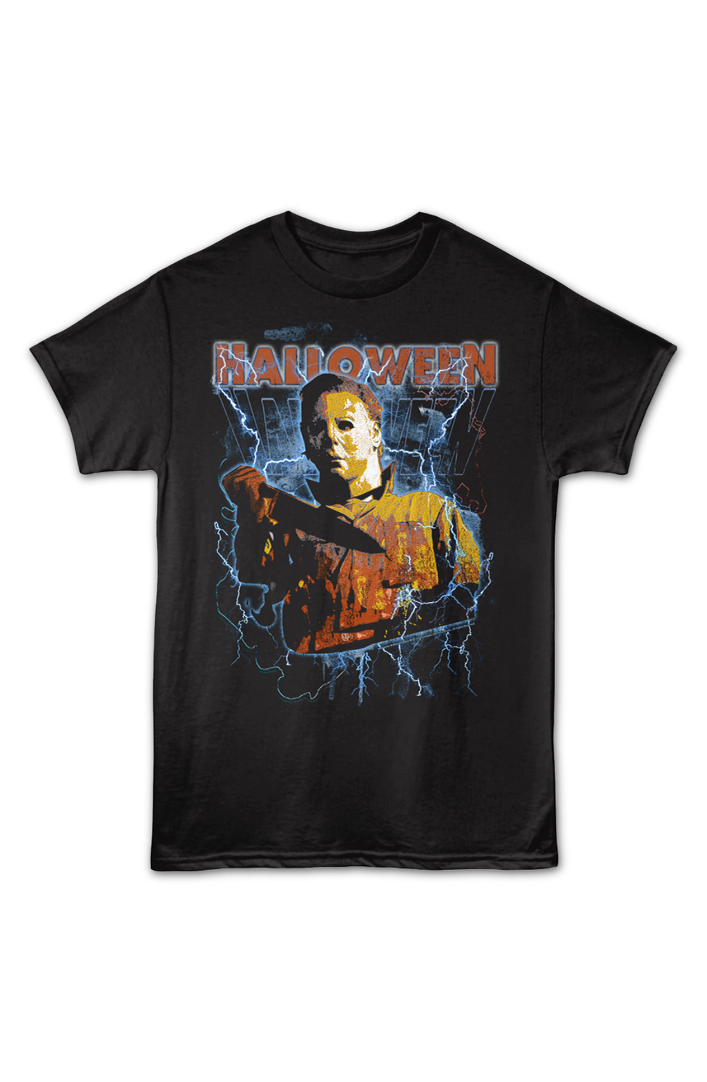Michael Myers Lightning Bolts Halloween T-Shirt product image 2