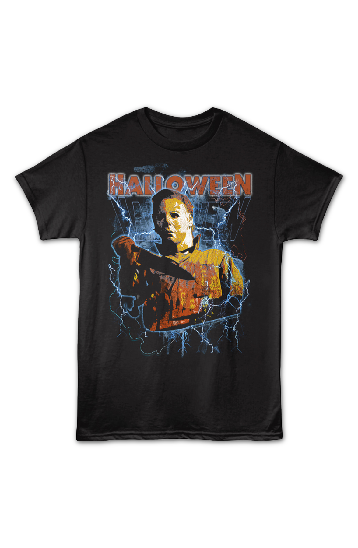 Michael Myers Lightning Bolts Halloween T-Shirt product image 2