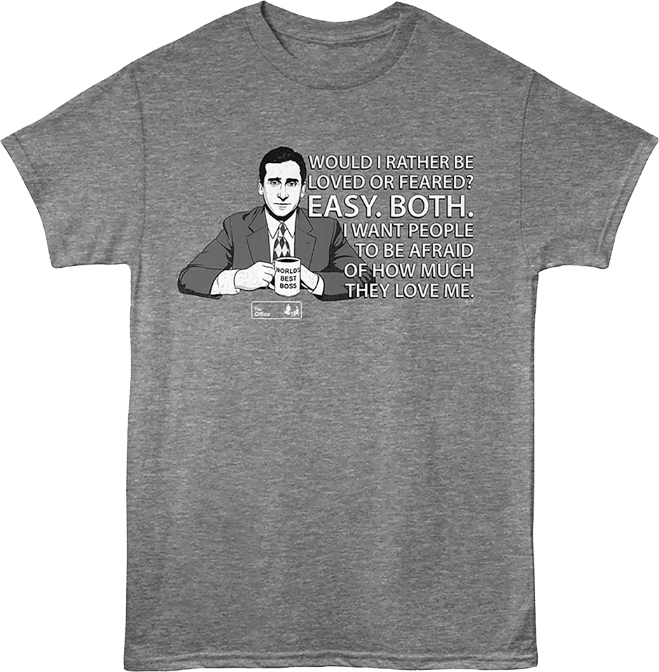 Michael Scott Would I Rather Be Feared Or Loved The Office product image 1
